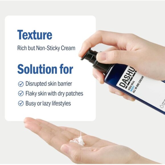 Dashu Aqua Real Moist All In One Cream Men's K-Beauty - Picture 5 of 8